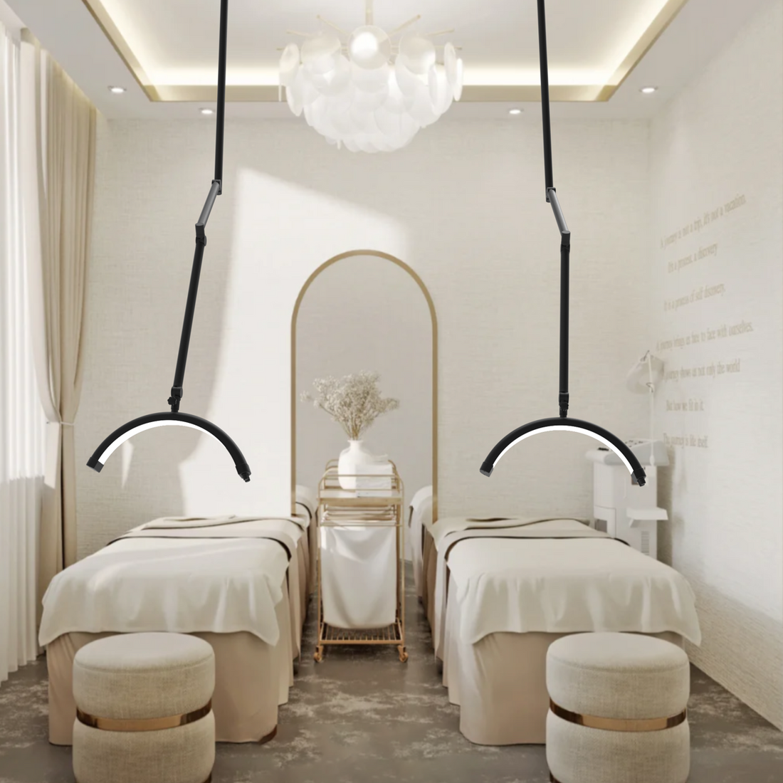 jroming half moon light with wall set