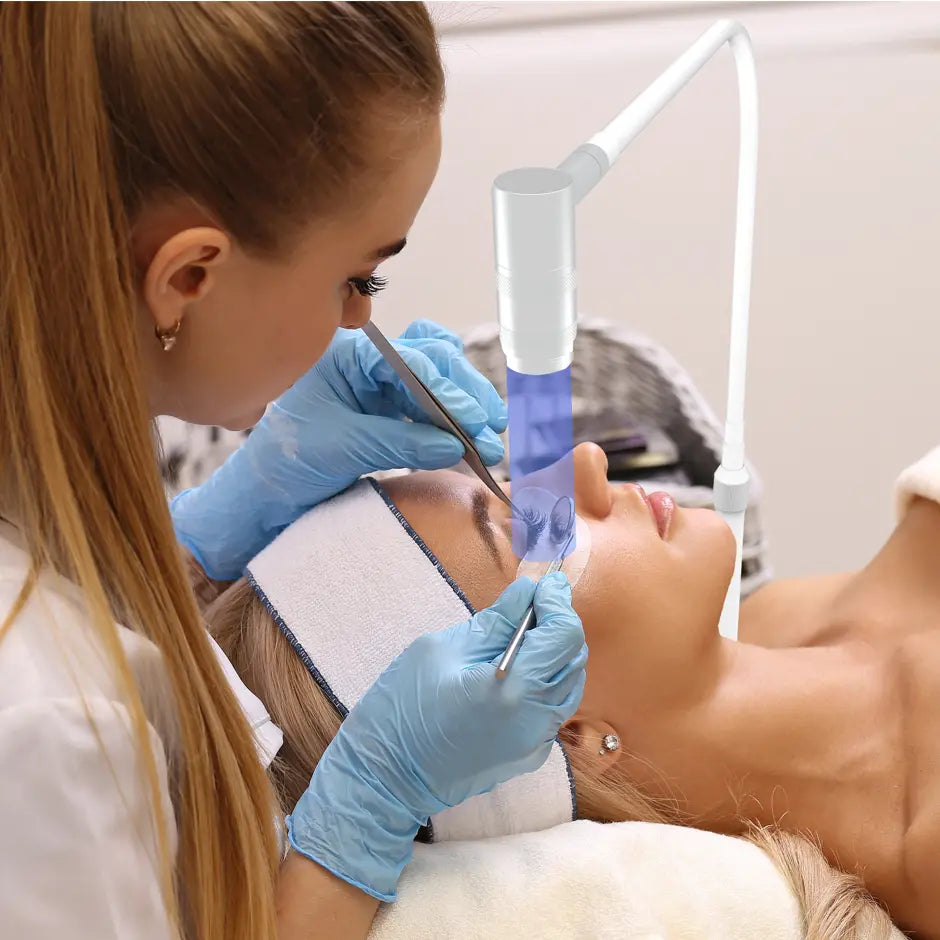 jroming uv lash light eyelash extensions application