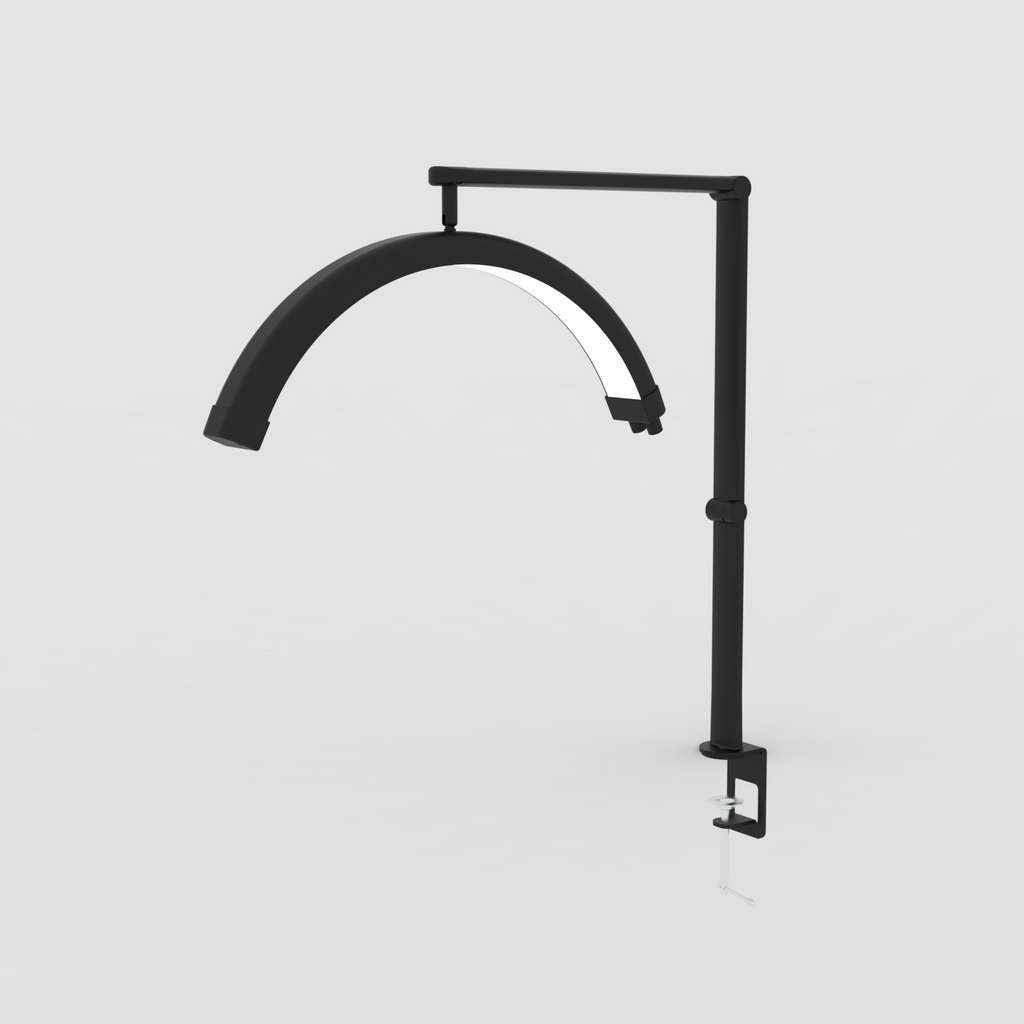 Jroming SM232 half moon desk lamp nail balck side